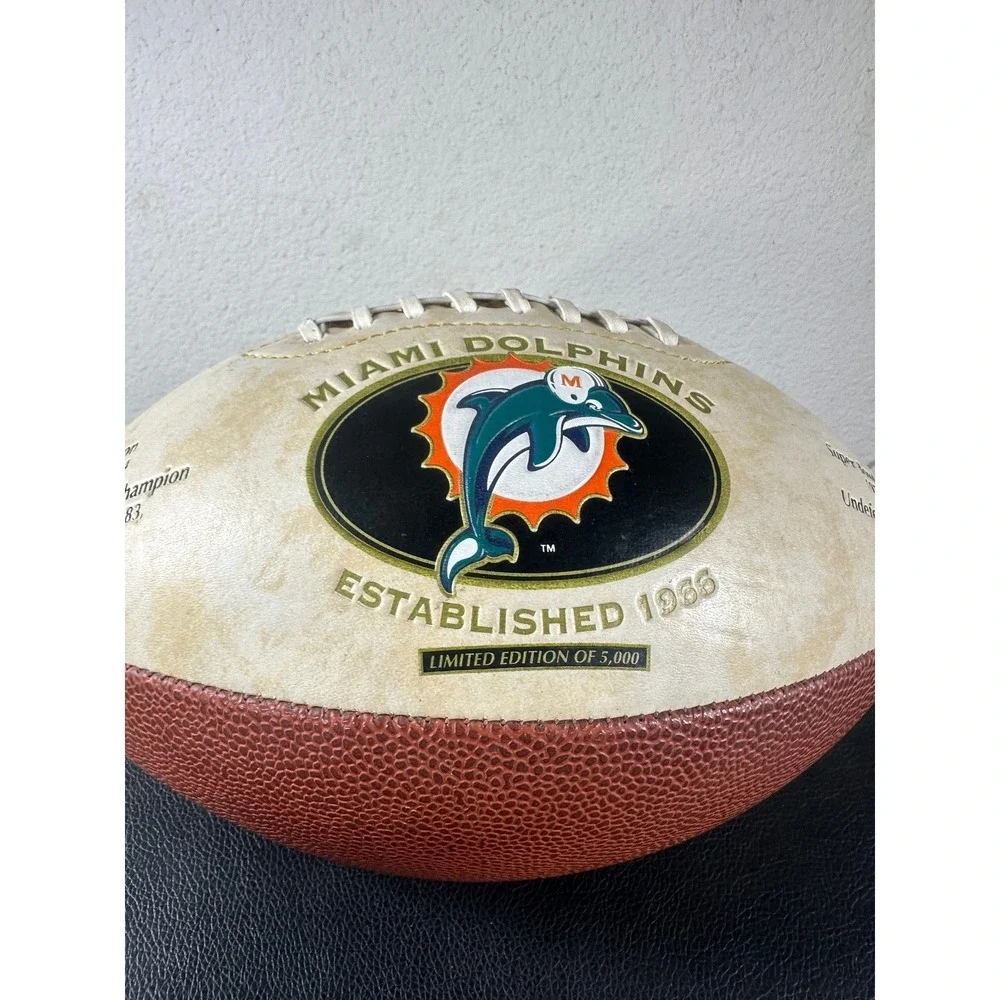 Miami Dolphins Vintage Fotoball Limited Edition Commemorative Football 1998 NFL